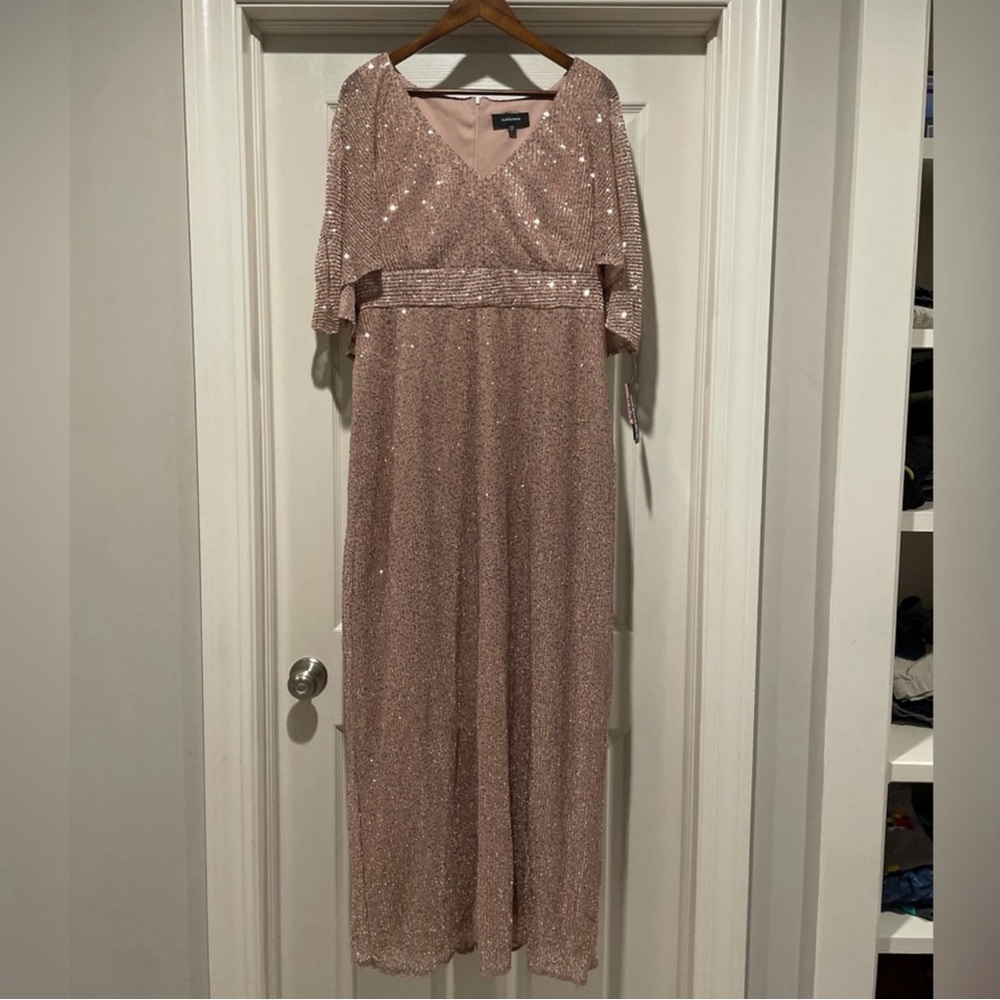 R&M Richards Rose Sequin Formal Dress Sz 12 -formal wear, or mother of t…